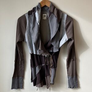 Anthropologie Tiny Wrap Waist Top